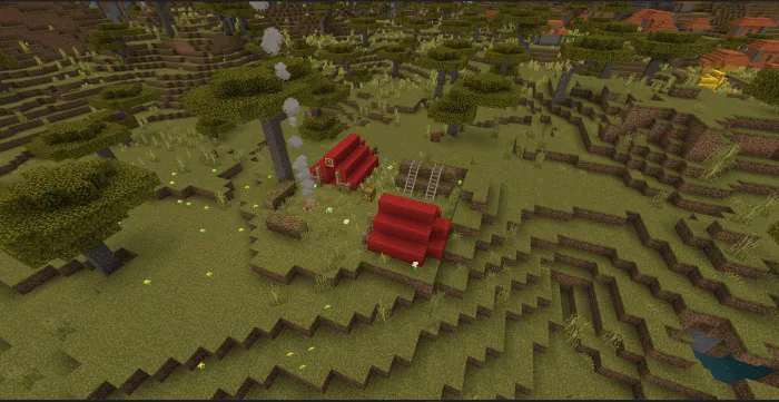 Red Tent Structure