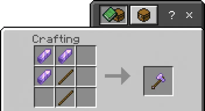 Amethyst Axe Recipe