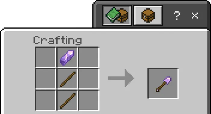 Amethyst Shovel Recipe