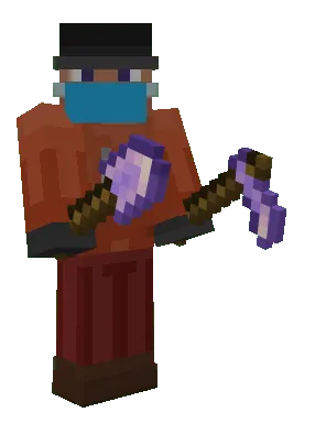 Equipped Amethyst Shovel & Hoe