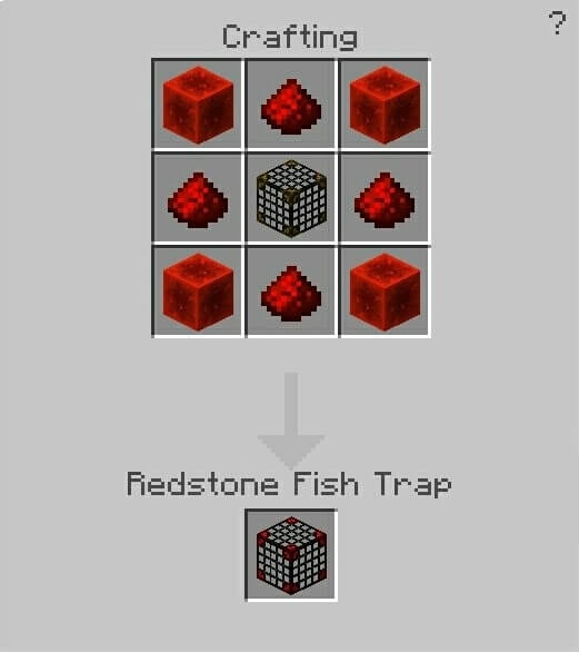 Redstone Fish Trap Recipe