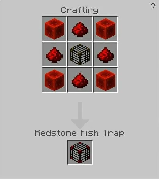 Redstone Fish Trap Recipe