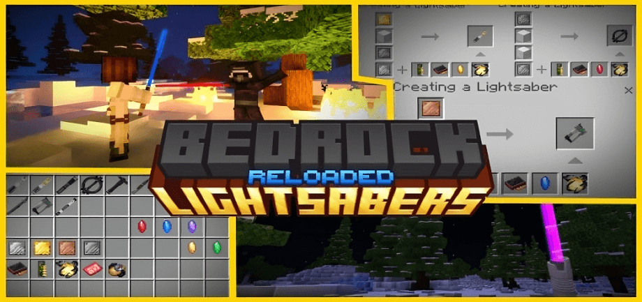 Thumbnail: Bedrock Lightsabers: 𝗥𝗘𝗟𝗢𝗔𝗗𝗘𝗗 v1.2 (Light Blade Redesign)
