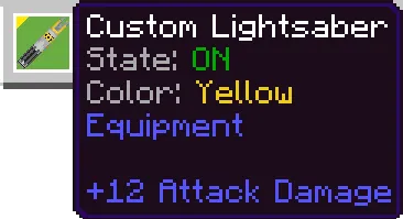 Custom Lightsaber Description