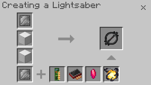 Steel Lightsaber Recipe