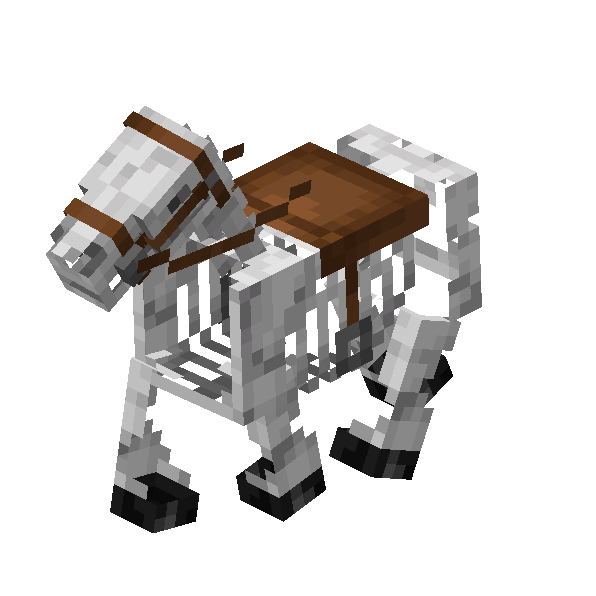 New skeleton horse walk animation
