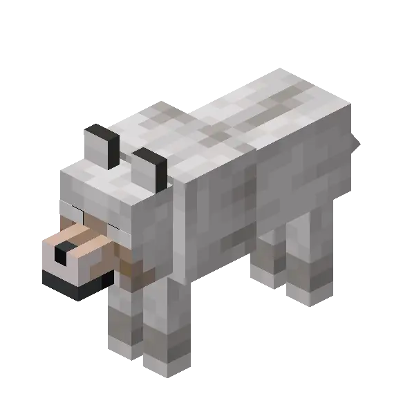 New wolf idle and blink animation