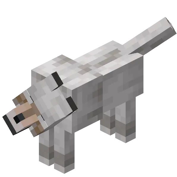 New wolf tail wag animation