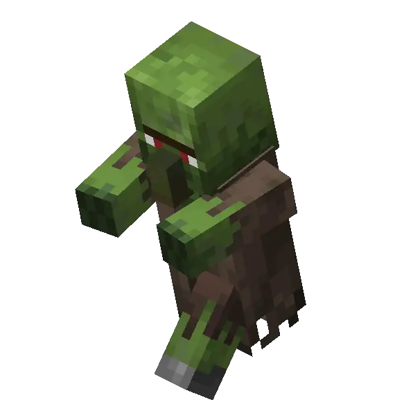 New zombie villager walk animation
