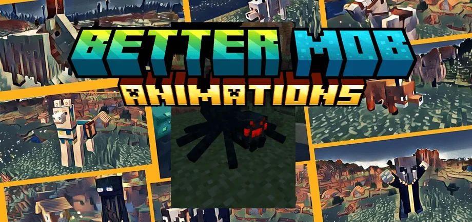 Thumbnail: Better Mob Animations Resource Pack v2.4.5 | 27 Mobs with New Realistic Vanilla-style Animations!