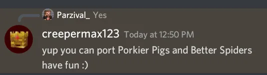 creepermax123's Permisson for Parzival