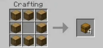 Chests Recipe from Logs