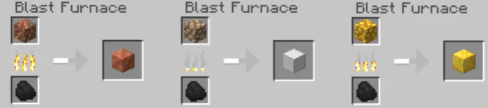 Smelt Ore Blocks Recipes