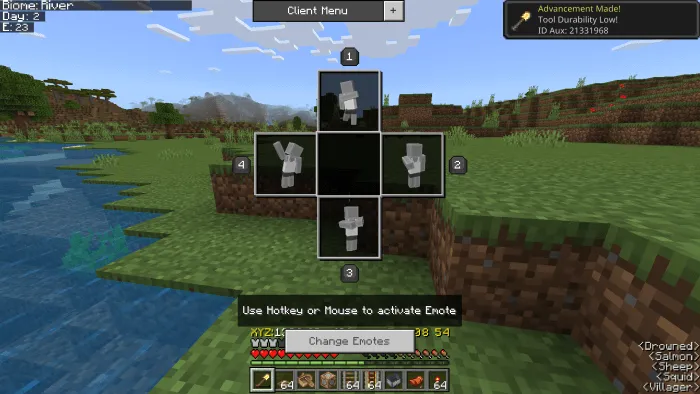 Emotes Menu