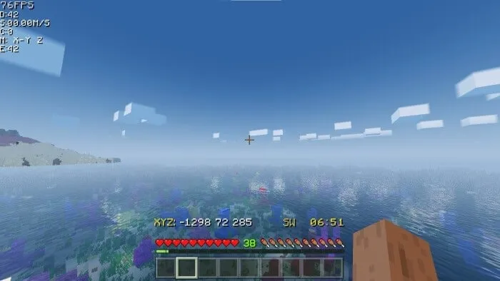 Coordinates HUD (Screenshot 5)
