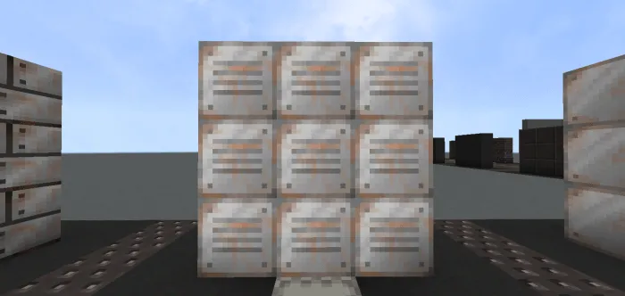 Rusted Metal Vent Block