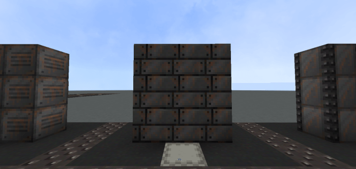 Rusted Steel Panel Block