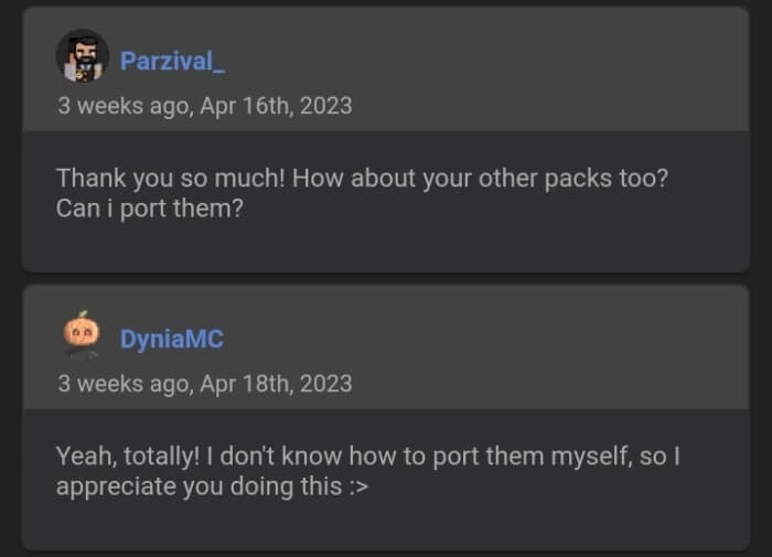 DyniaMC's Permission for Parzival