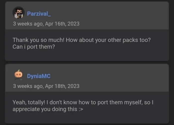 DyniaMC's Permission for Parzival