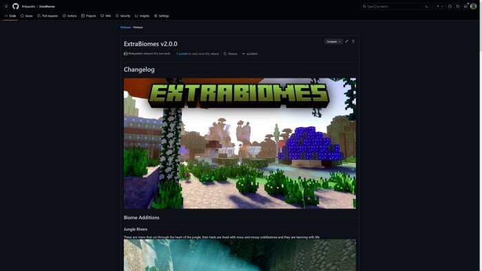 Extrabiomes Addon Installation (Screenshot 2)