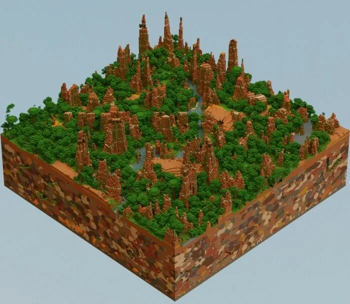 Lush Mesa Bryce Biome