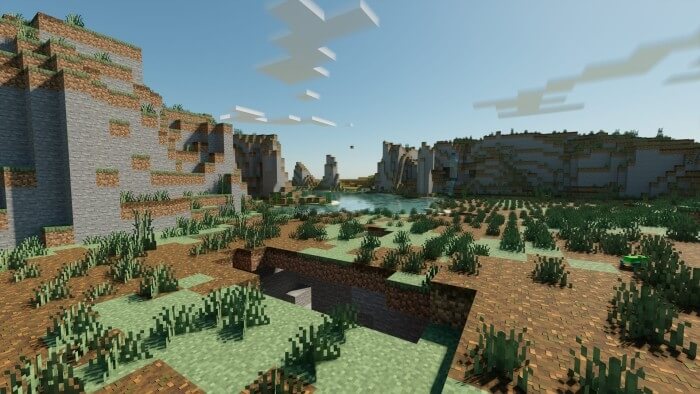 Screenshot of the Moorlands Biome