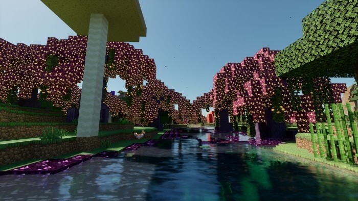 Screenshot of the Mystic Forest Biome