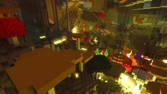 The Underground Mushroom Island Biome (Screenshot 2)