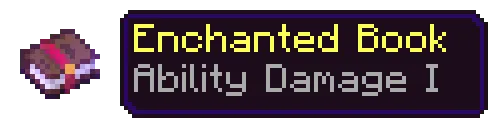 Enchancted Book with Ability Damage I