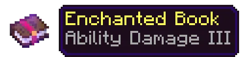 Enchancted Book with Ability Damage III
