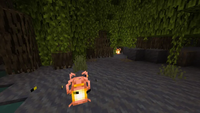 Copper Lantern and Fireflies