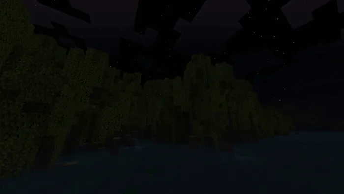 Fireflies at night
