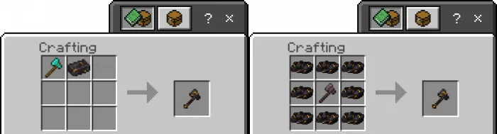 Gilded Netherite Axe recipe