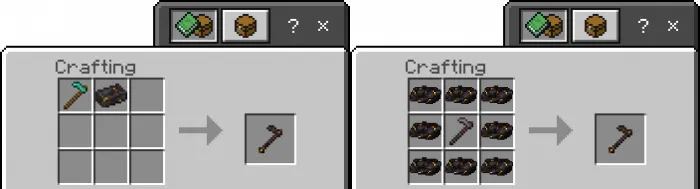 Gilded Netherite Hoe recipe