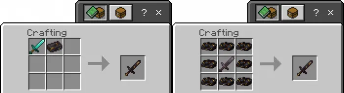 Gilded Netherite Sword recipe