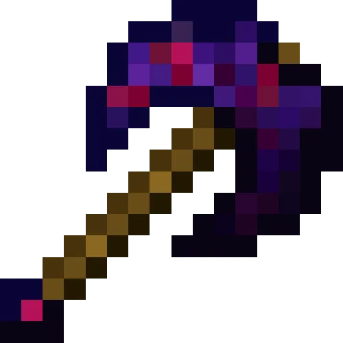 Glowing Obsidian Battleaxe