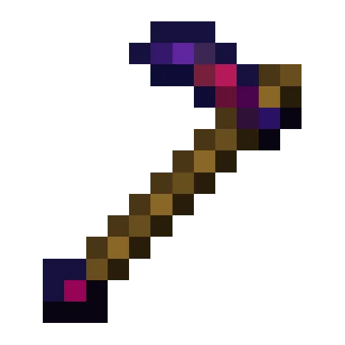 Glowing Obsidian Hoe