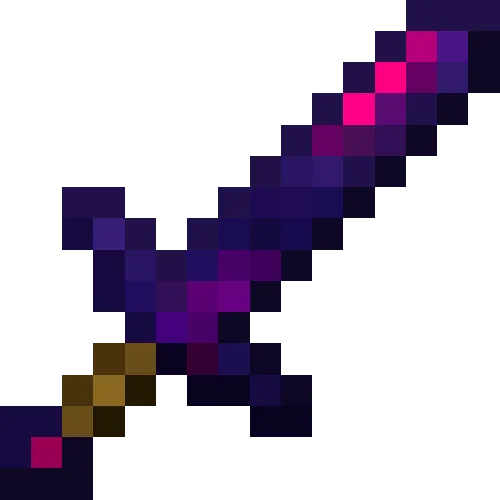 Glowing Obsidian Sword