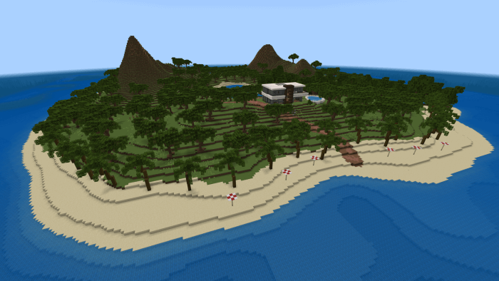 Screenshot of the island
