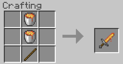 Craft Recipes for Lava Tools