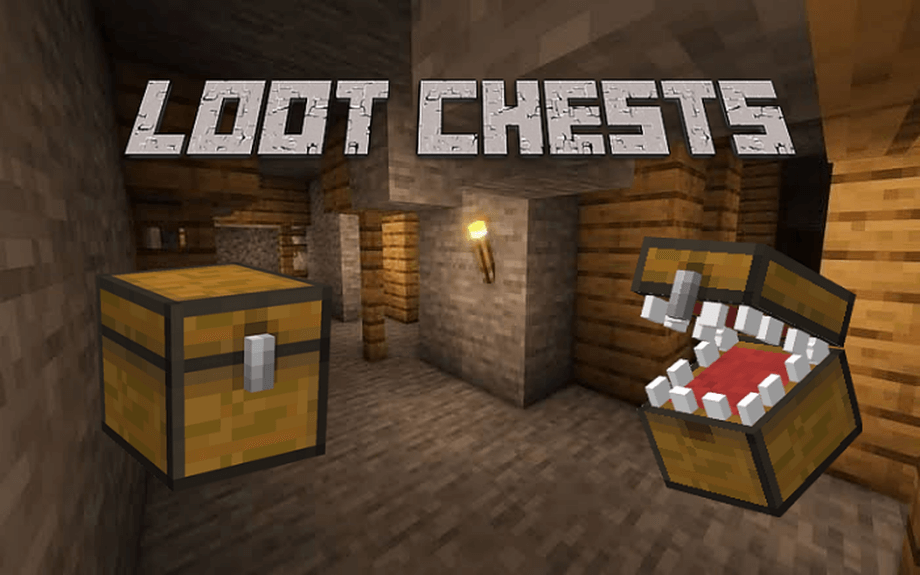 Loot Chests: Chests and Mimics Addon for Minecraft