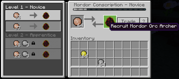 Recruit Mordor Orc Archer item