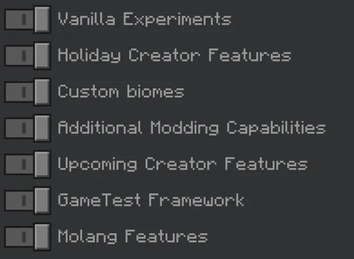 Required experiments for the Lord Of the Rings Addon