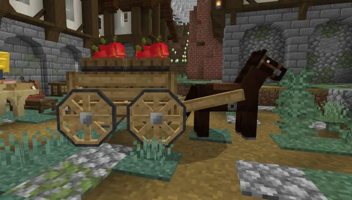 Cart with Apples