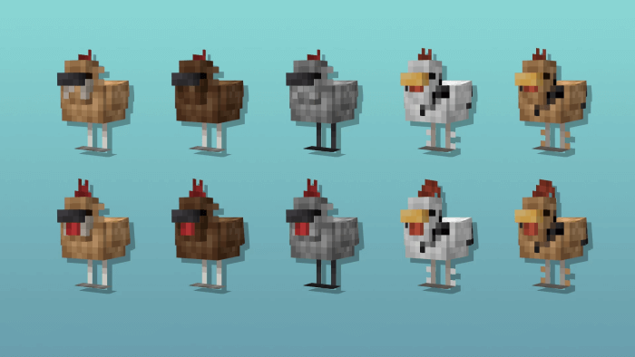 Cluckier Chickens Variants 3