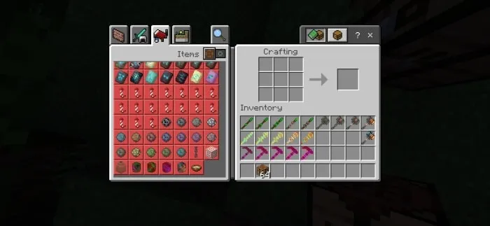 Weapons in the Inventory