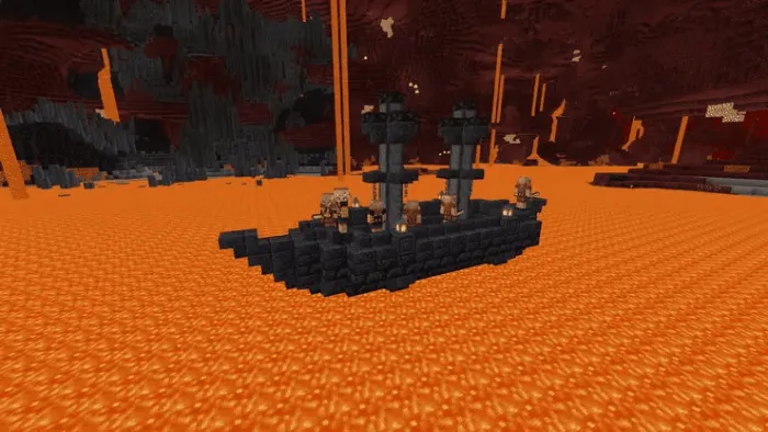 Piglin Boat: Screenshot
