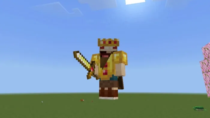 Ruby Encrusted Golden Armor & Sword