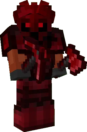 Equipped Reaper Armor & Tools: (Pickaxe and Axe)