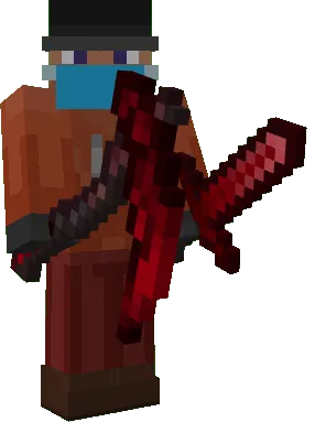 Equipped Reaper Weapons: Scythe & Sword